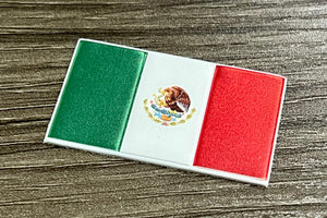 EmbossTech Mexico Flag | Raised Helmet Decal