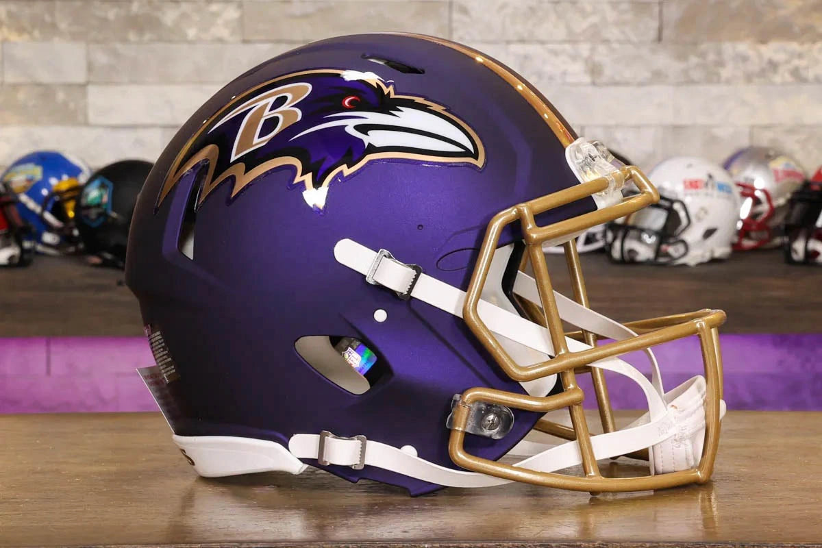 Baltimore Ravens Riddell Speed Authentic Helmet - Purple Rising