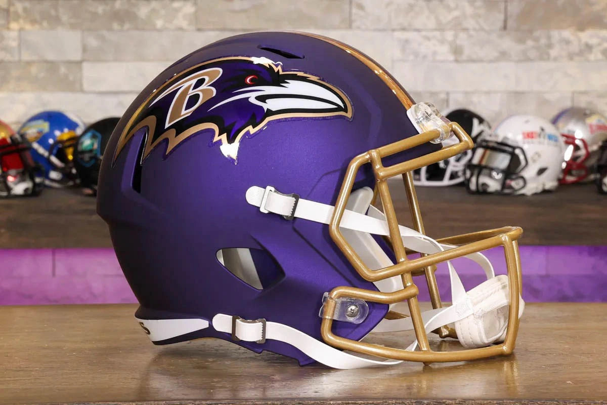 Baltimore Ravens Riddell Speed Display Helmet - Purple Rising