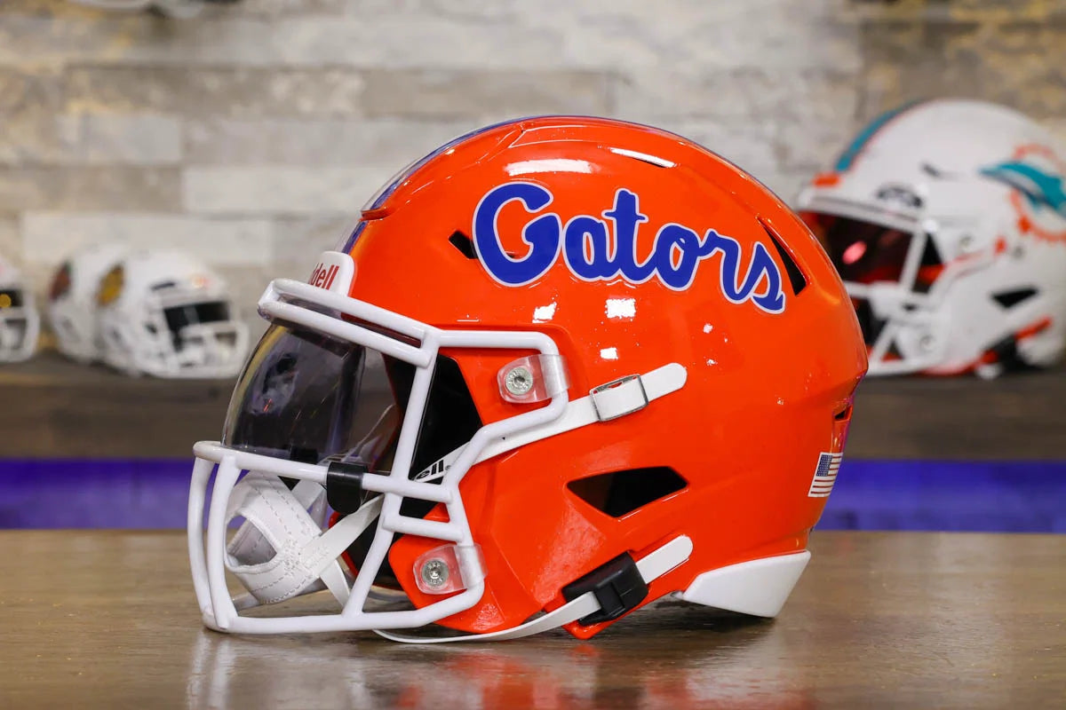 florida gators football new helmets Riddell SpeedFlex Mid-Size Helmet SX8 Aqua Braided Line It is not to Option:Apex Elite 7.3:1 RH 1144056