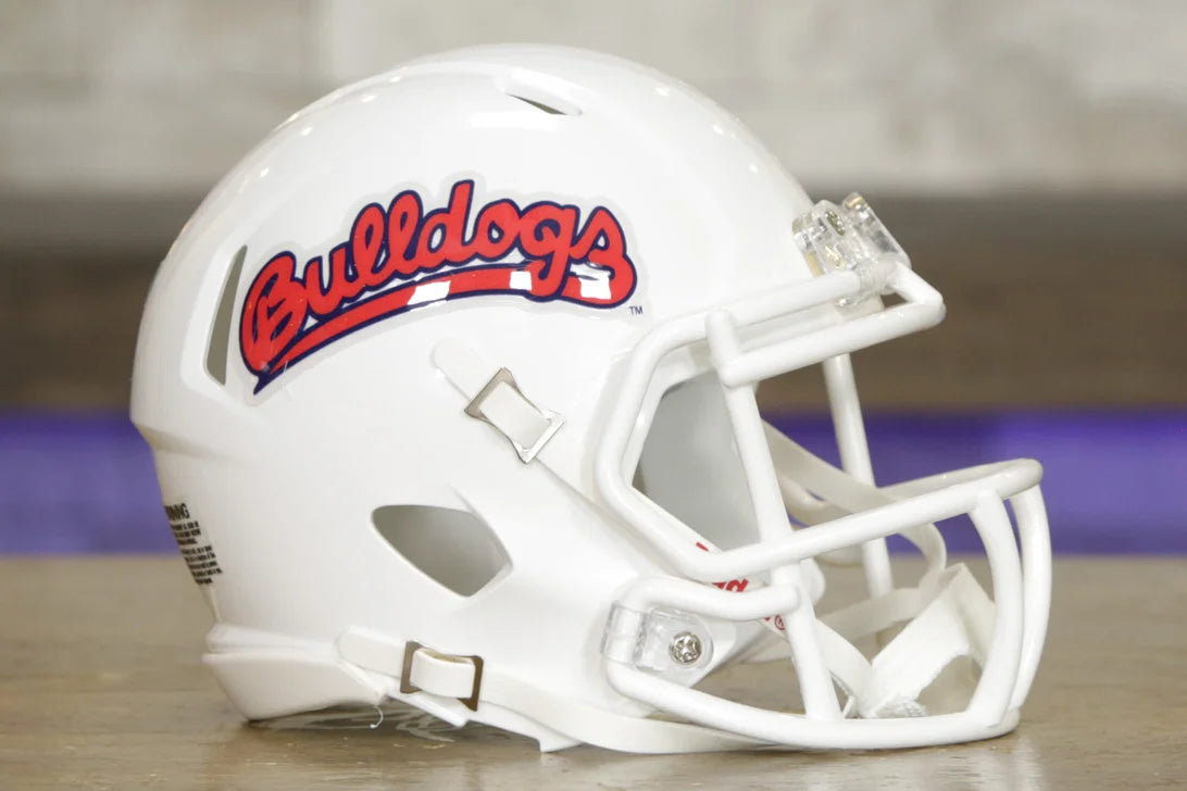authentic fresno state football helmet Matte Black Mini Speed The Fresno State Bulldogs Riddell Speed Mini Helmet is made for the true Bulldogs fan Fresno State Bulldogs Fanatics Authentic