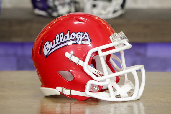 authentic fresno state football helmet Matte Black Mini Speed a shelf Fresno State Bulldogs Riddell Speed
