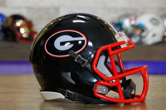 black revo speed football helmet for sale Georgia Bulldogs Riddell Speed Mini Helmet