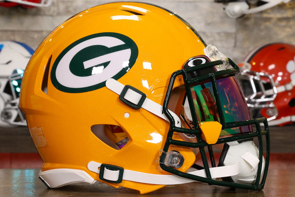 Packers Riddel Green Bay Packers Riddell Speed Authentic Helmet - GG Edition – Green ...
