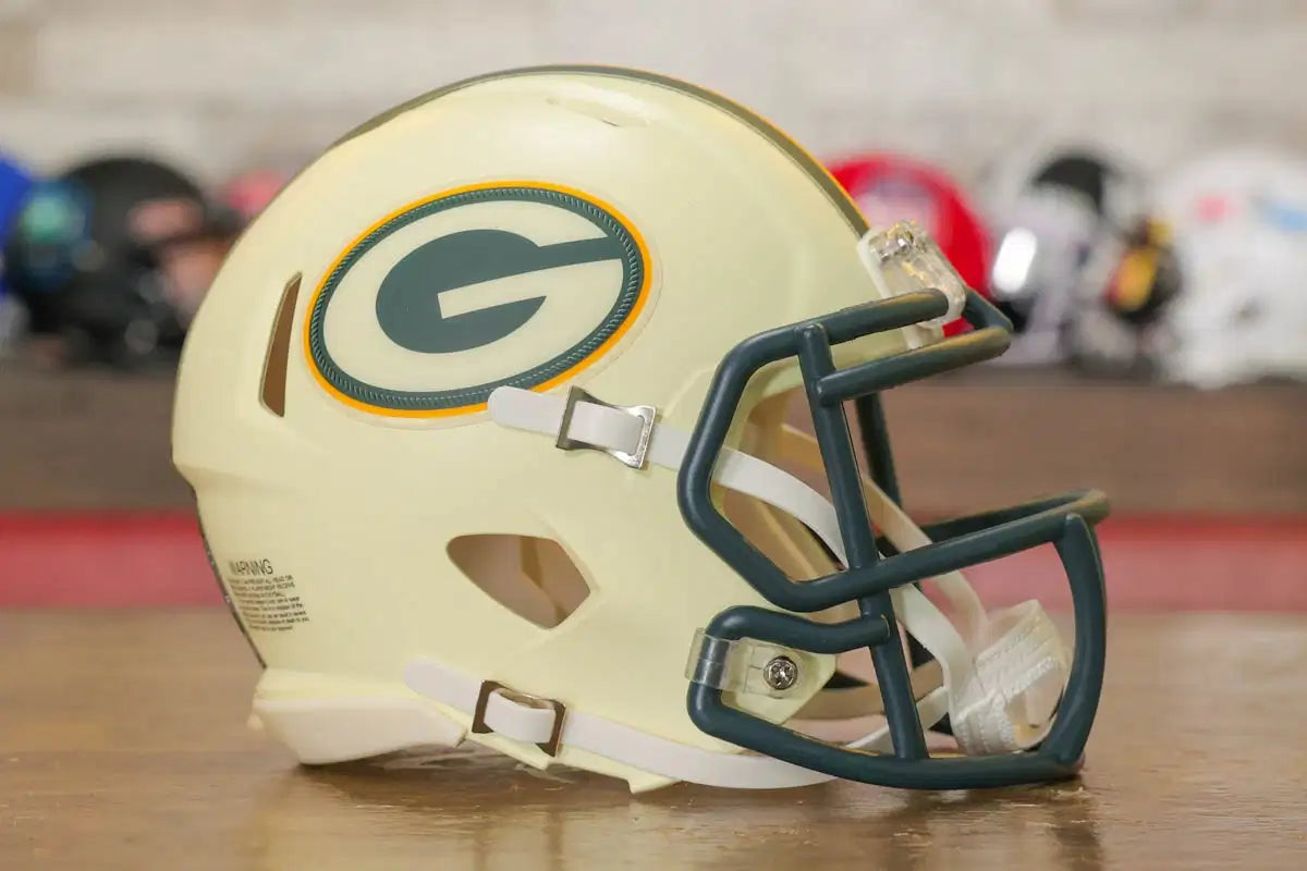Green Bay Packers Riddell Speed Mini Helmet - Rivalries
