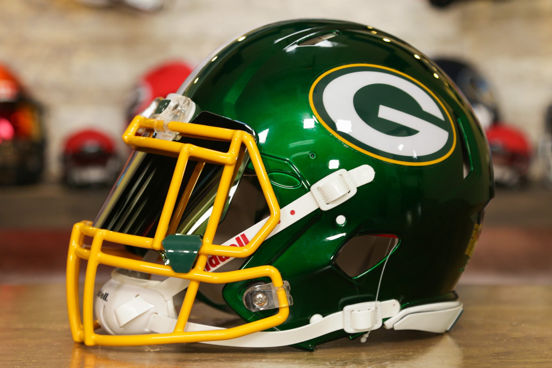 Green Bay Packers Riddell Speed Replica Helmet - Flash – Green