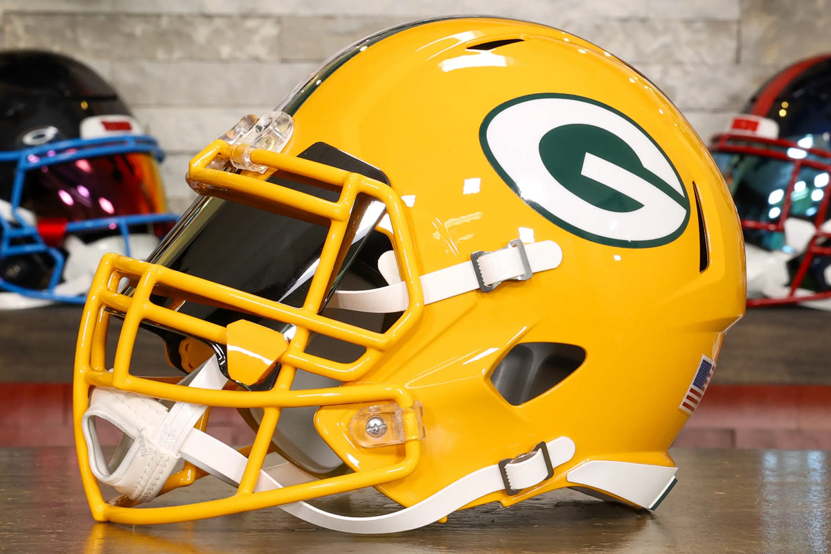 Green Bay Packers Riddell Speed Display Helmet - GG Edition – Green ...