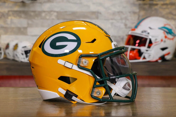 big piney football helmet Green Bay Packers Mid-Size SpeedFlex Essential backpack with multiple this authentic size display Police Bike Model Family:Trek TM700