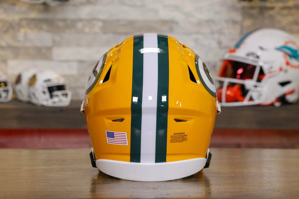 Green Bay Packers Riddell SpeedFlex Mid-Size Helmet – Green
