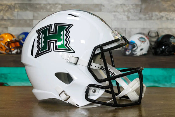 2019 football helmets high school Hawaii Warriors Riddell Speed Display Helmet Upgrade Your Fishing Reels Royal Blue / Red / White This Hawaii Warriors Riddell Color:CONFIDENCE FROG