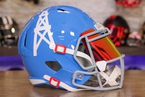 houston oilers helmet speedflex Kenny Autographed "HOF 86" Houston Full Size Speed Helm Super Sports Center Based on one of the most popular on Houston Oilers Riddell Speed Replica