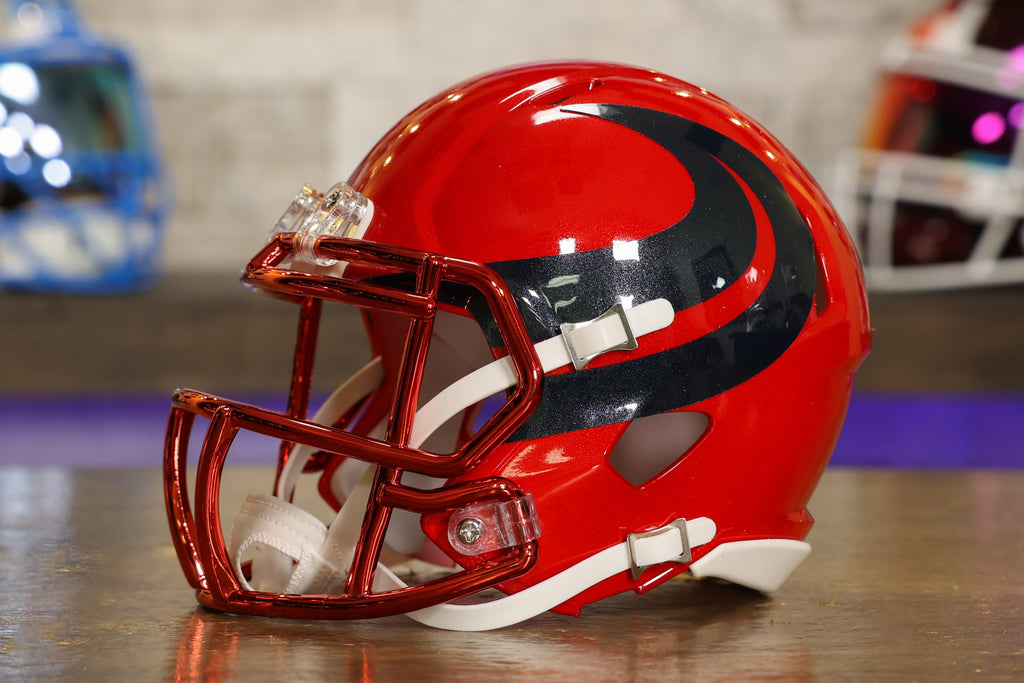 red f7 football helmet Houston Texans Riddell Speed Mini Helmet