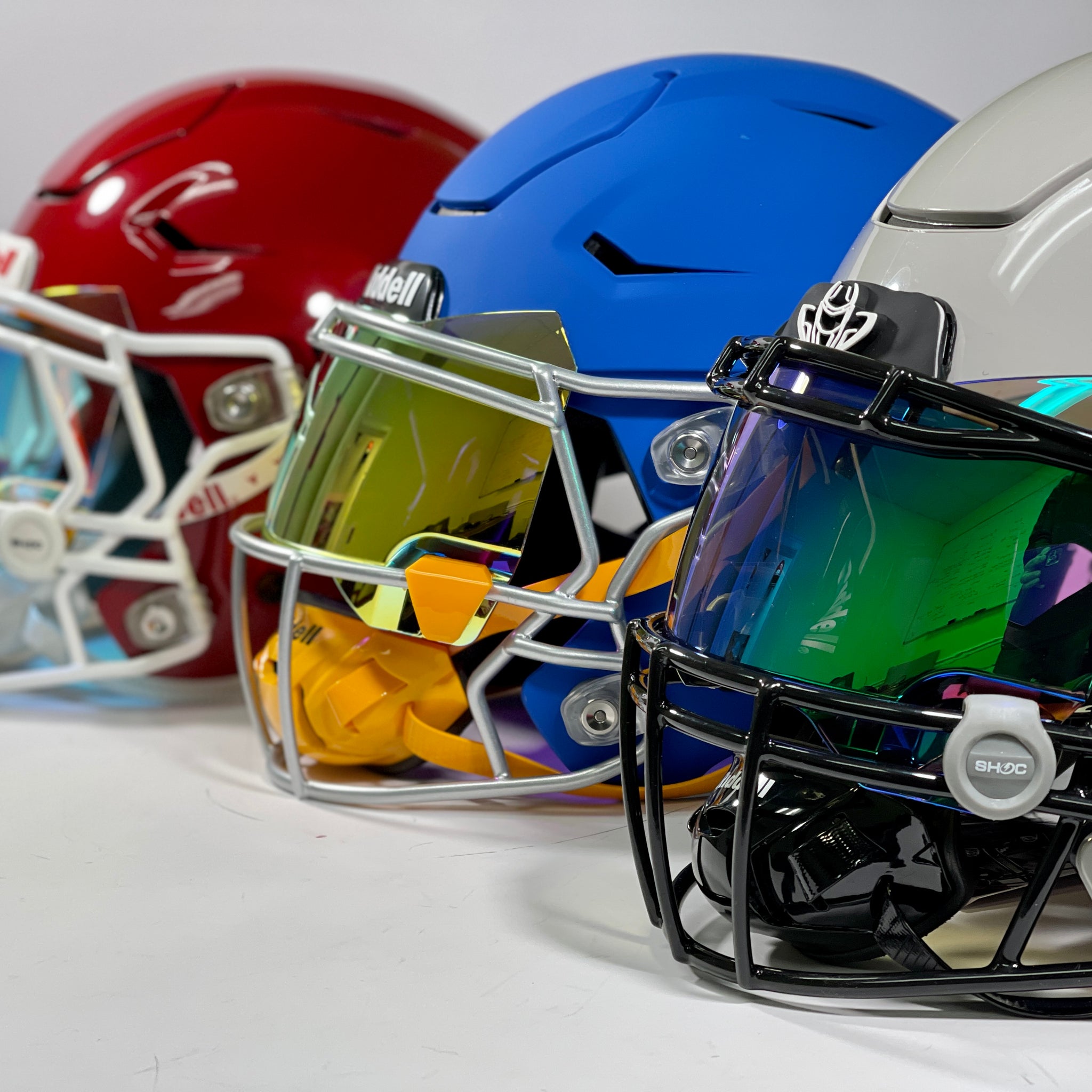 Shoc Football Visor Clear Mirror SHOC Zero G Plus Visor Clear