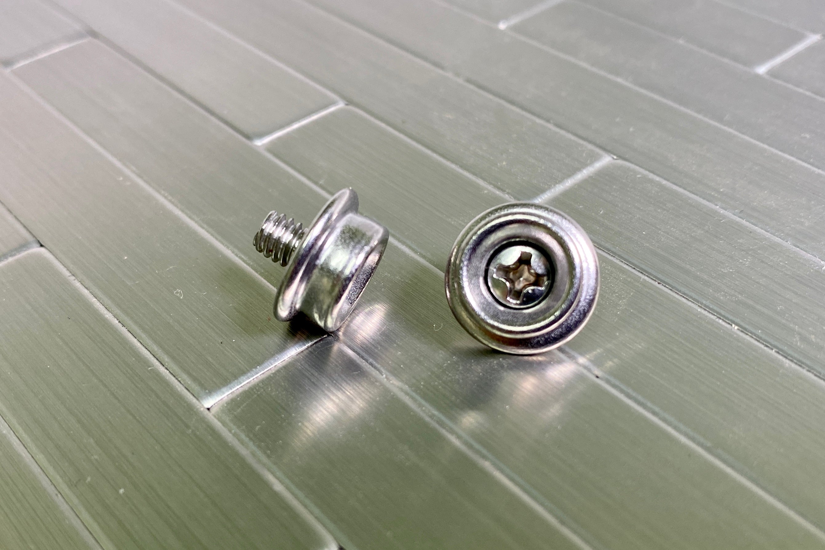 football helmet buttons Chinstrap Snap Posts (2) – Green Gridiron, Inc