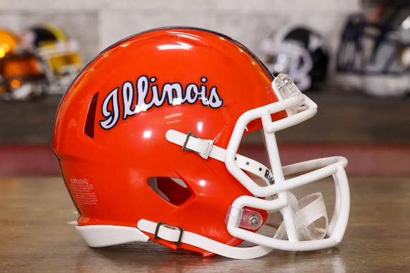 Illinois Fighting Illini Riddell Speed Mini Helmet - Script – Green ...