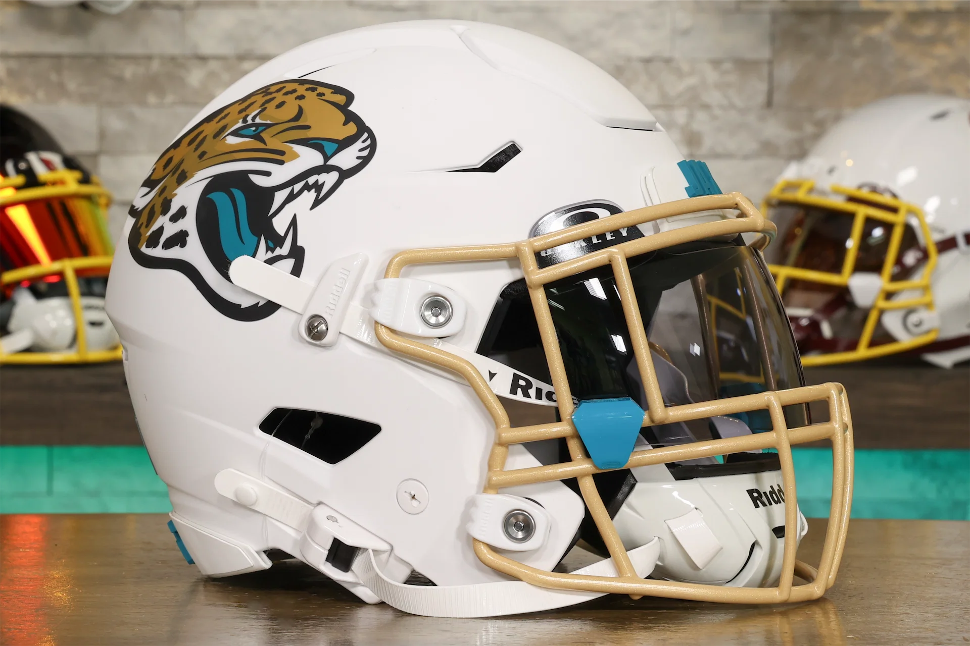 Jacksonville Jaguars Alternate Riddell SpeedFlex Helmet GG Edition 01171