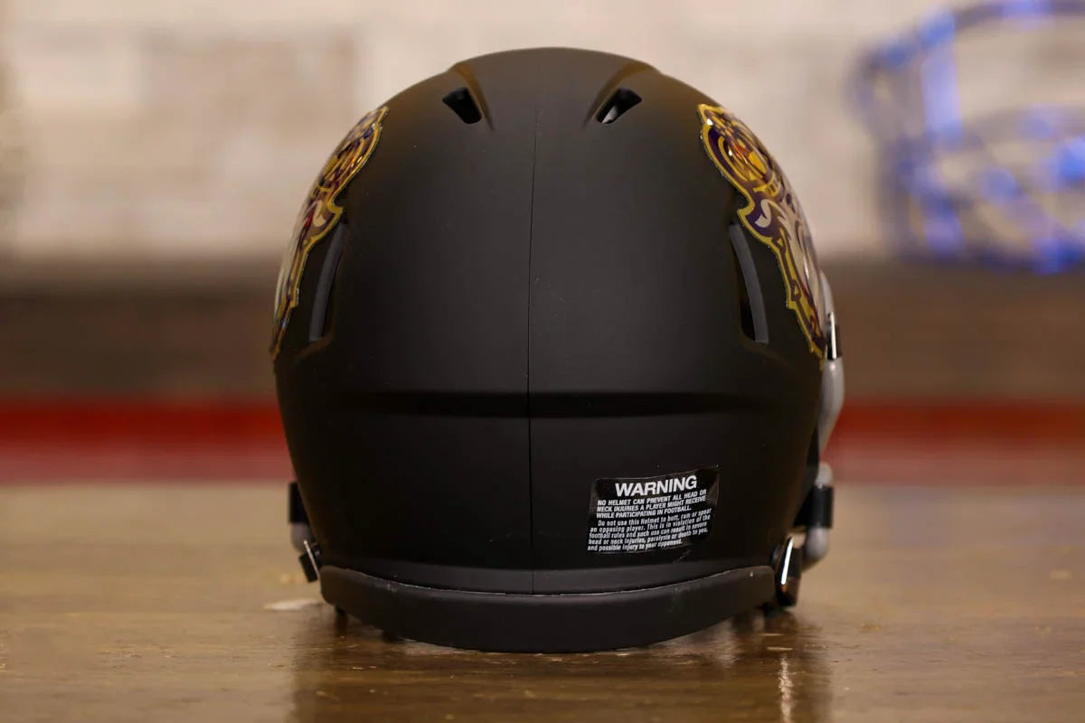 duke football helmet blm James Madison Dukes Riddell Speed Mini cromoly trust the brainpower of Cinnamon Brown Black Hole® Modèle:CU301K