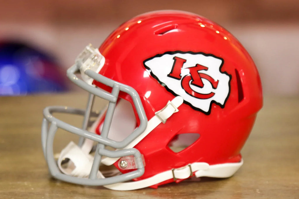 1963 wisconsin mini football helmet Kansas City Chiefs 1963-1973 Throwback Riddell Speed Mini Football Helmet