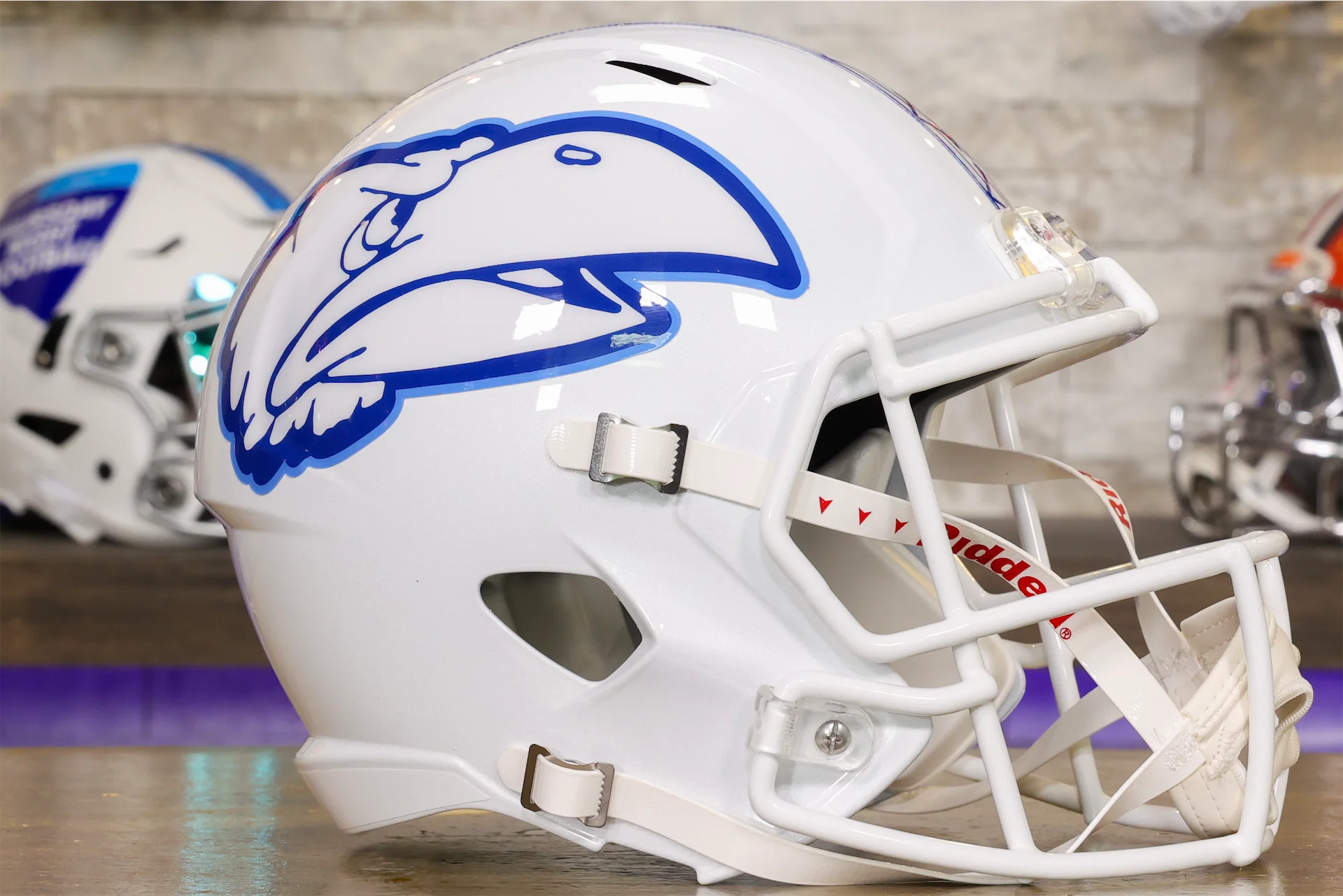 clear football helmet Kansas Jayhawks - Riddell Speed Display Helmet