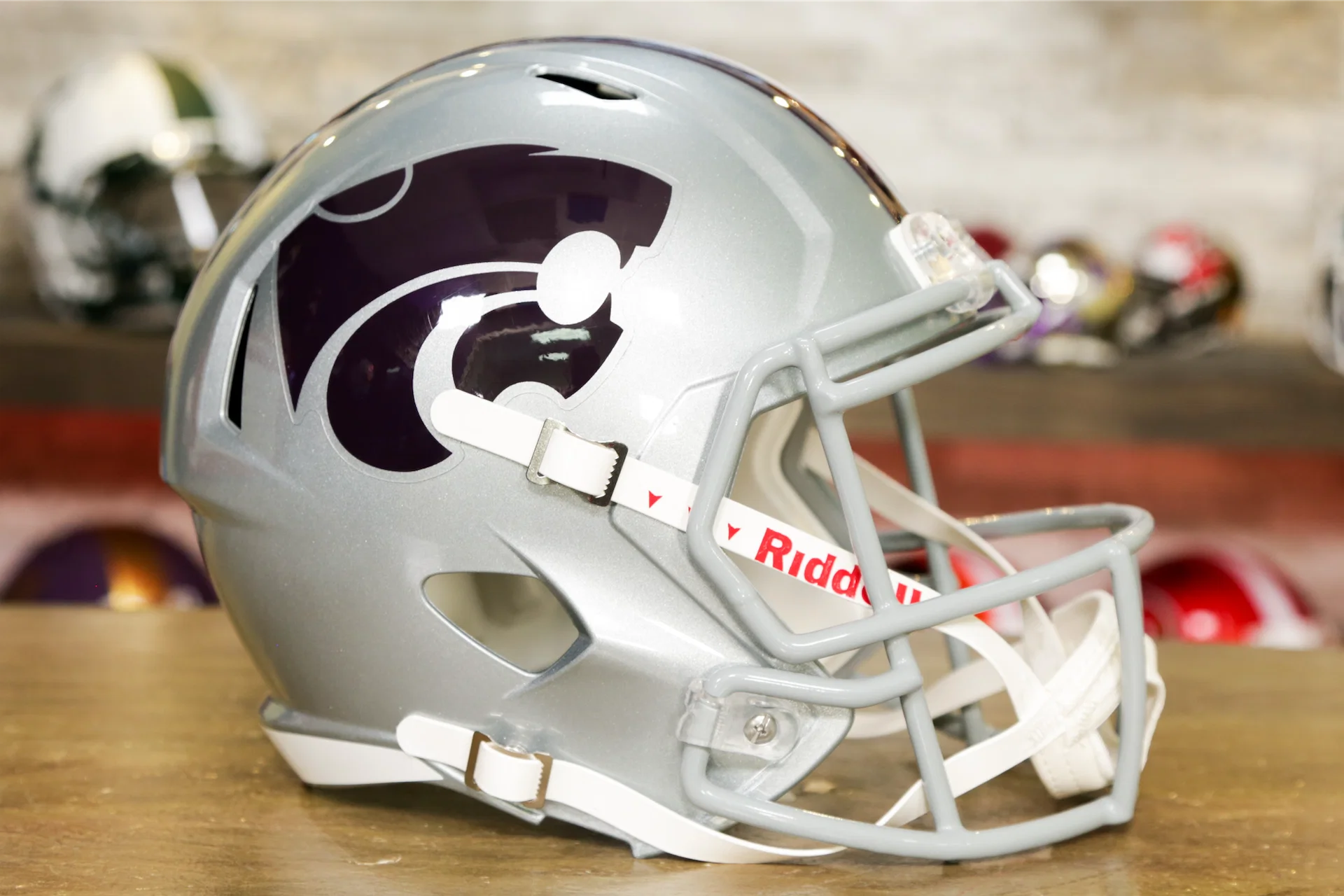 authentic kansas state football helmet Kansas State Wildcats Speed Replica Full Size Football Helmet