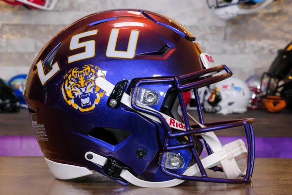 LSU タイガース リデル スピードフレックス ヘルメット – Green