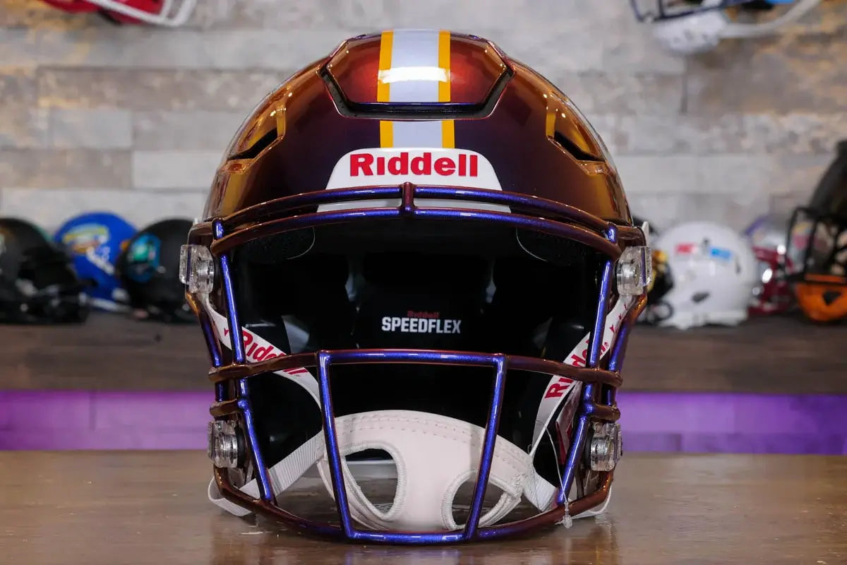 LSU タイガース リデル スピードフレックス ヘルメット – Green