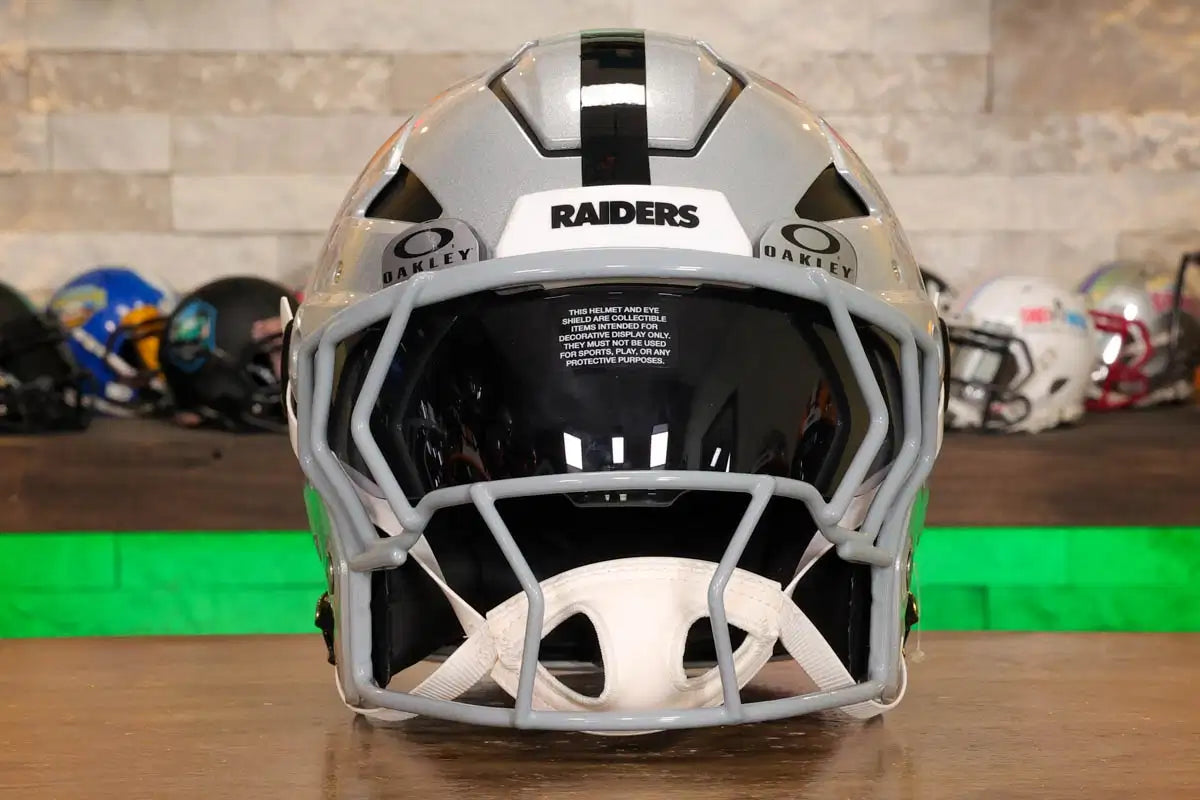 Las Vegas Raiders Riddell Axiom Authentic Helmet | Green Gridiron
