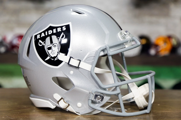 black raiders football helmet 2018 Riddell Oakland Raiders Revolution Speed Authentic Helmet, OS