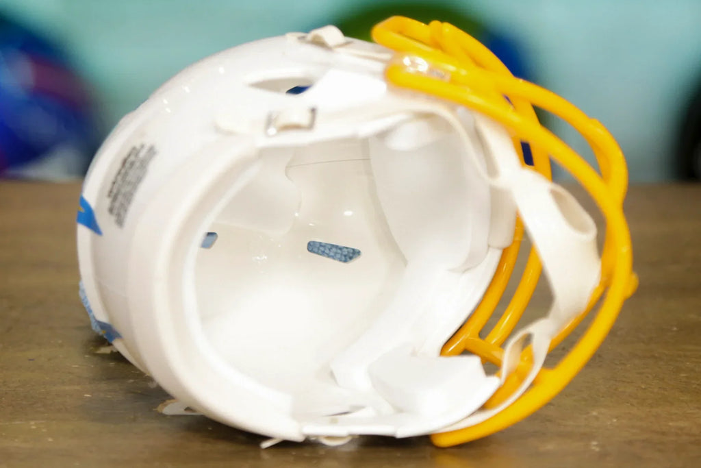 chargers youth football helmet Los Angeles Chargers Riddell Speed Mini Helmet – Green Gridiron, Inc