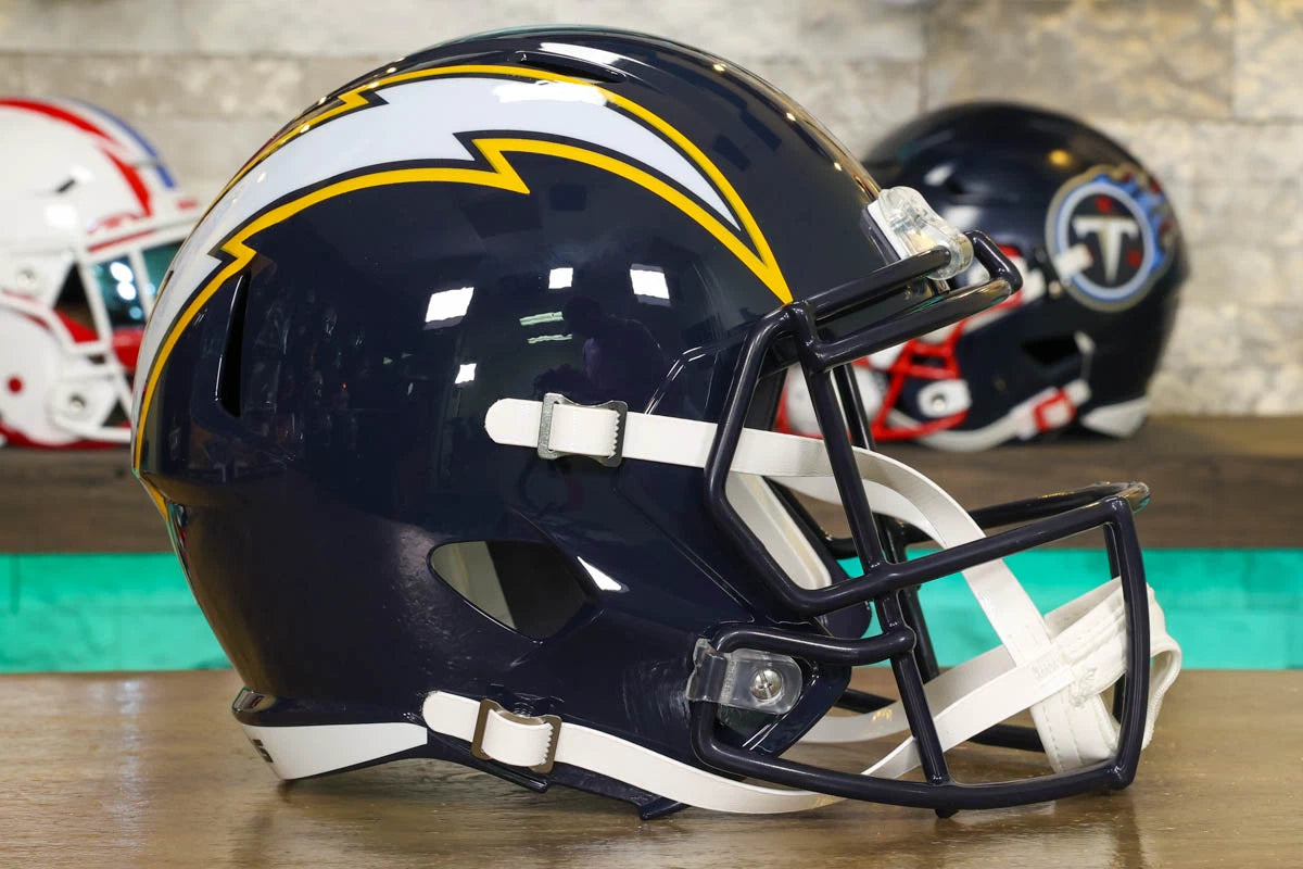 Los Angeles Chargers Riddell Speed Display Helmet - Super Chargers Alternate