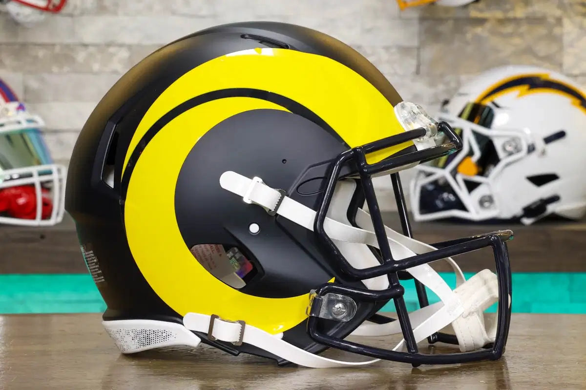 Los Angeles Rams Riddell Speed Authentic Helmet - Rivalries Los Angeles Rams Riddell Speed Authentic Helmet - Rivalries