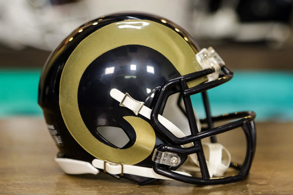 clarkston rams football gold helmet Los Angeles Rams Riddell Speed Mini Helmet