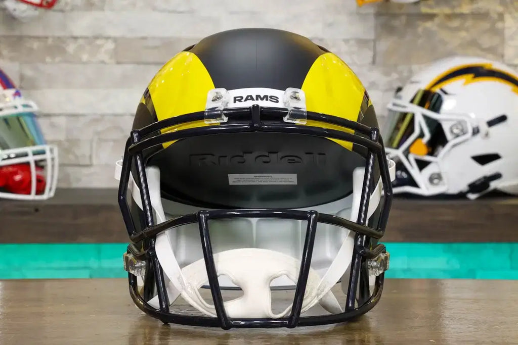 black football rams helmets Los Angeles Rams Riddell Speed Display Helmet