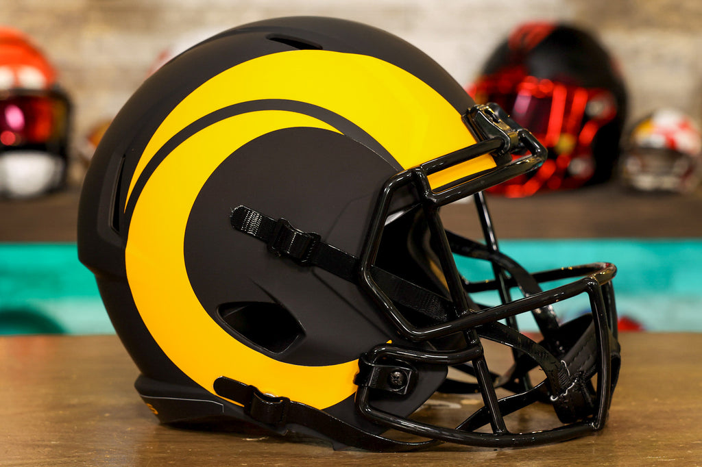 Los Angeles Rams Riddell Speed Replica Helmet - Eclipse – Green Gridiron,  Inc.