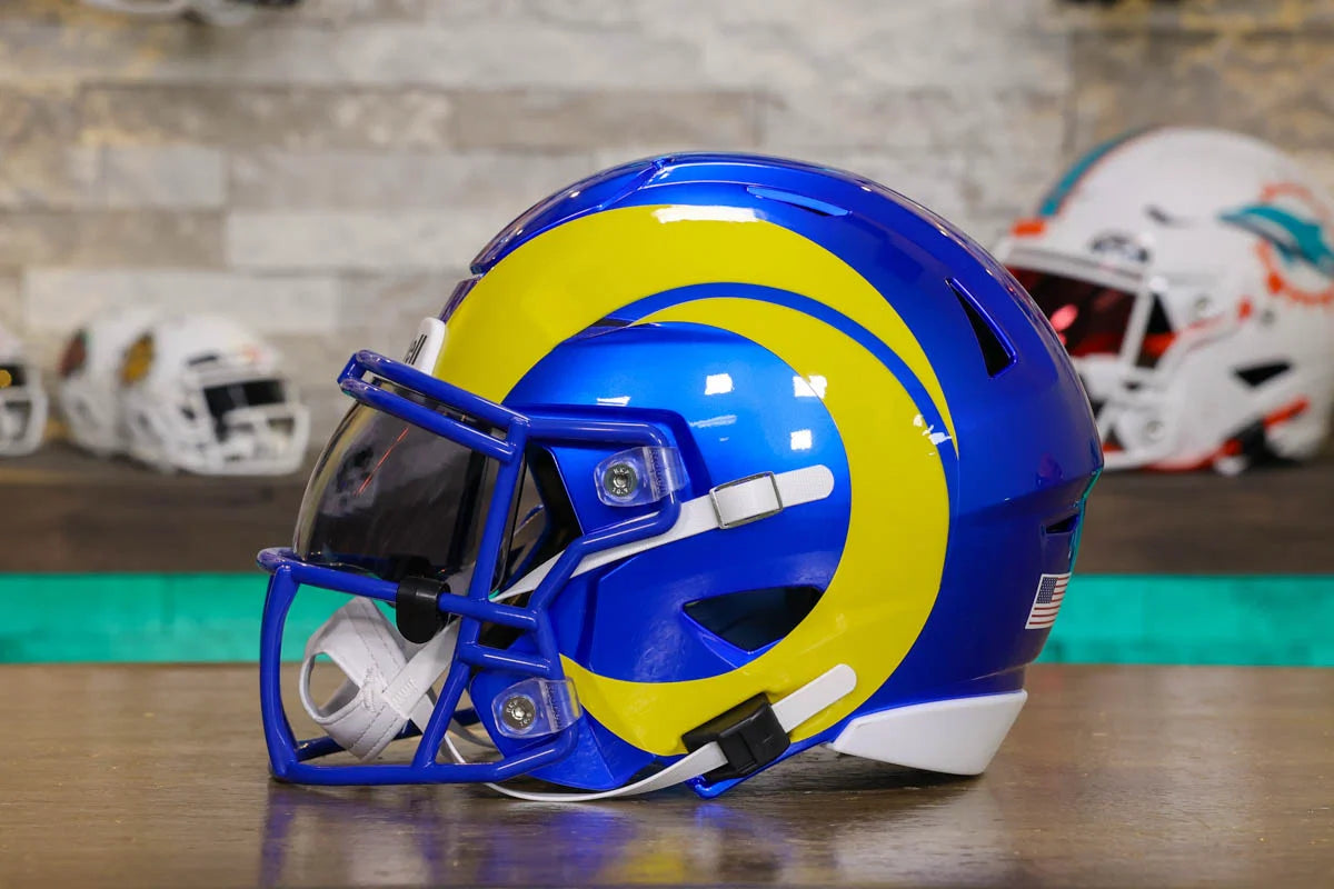 Los Angeles Rams Riddell SpeedFlex Mid-Size Helmet – Green