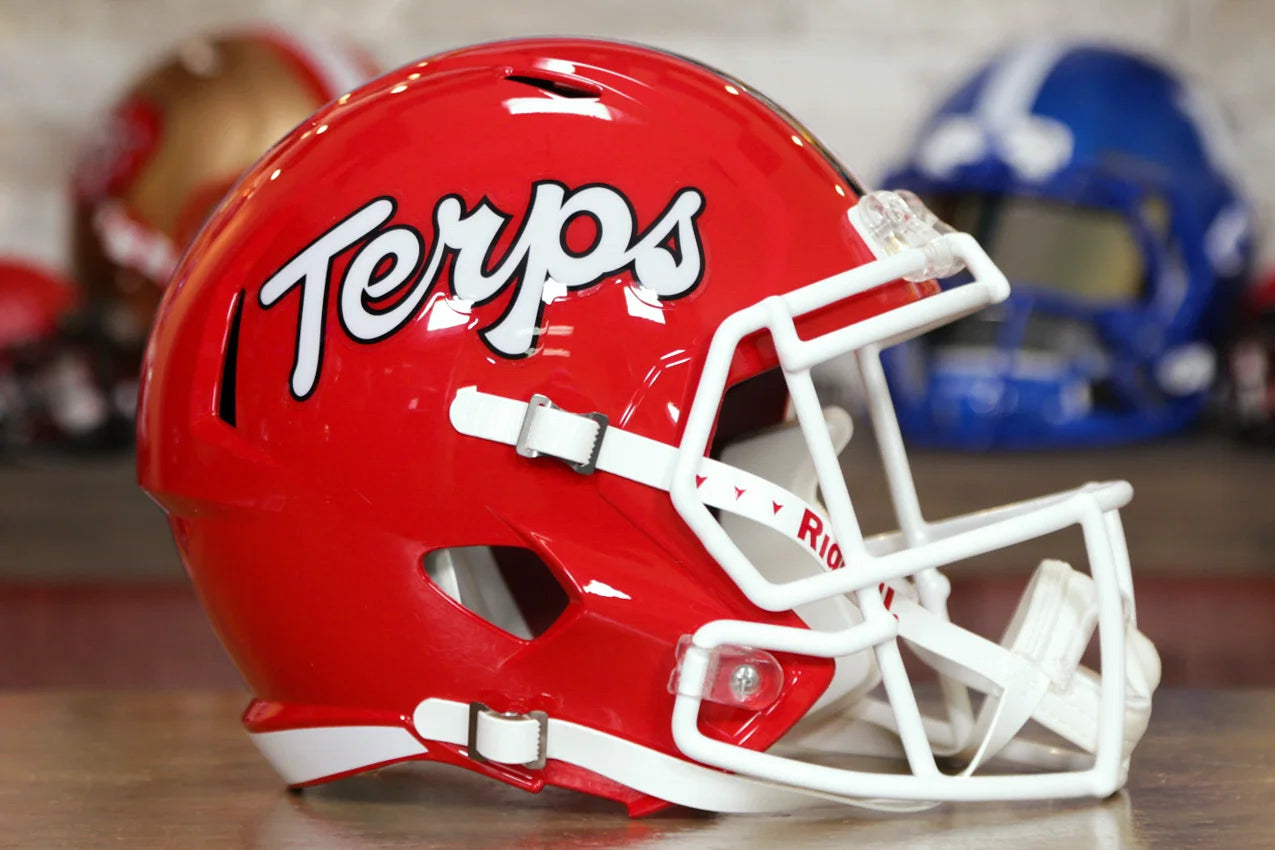 Maryland Terrapins Riddell Speed Display Helmet - Script Green Gridiron, Inc. Maryland Terrapins Riddell Speed Display Helmet - Script Green Gridiron, Inc.