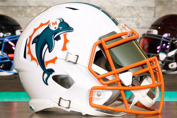 Miami Dolphins Riddell Speed Display Helmet - GG Edition 02596