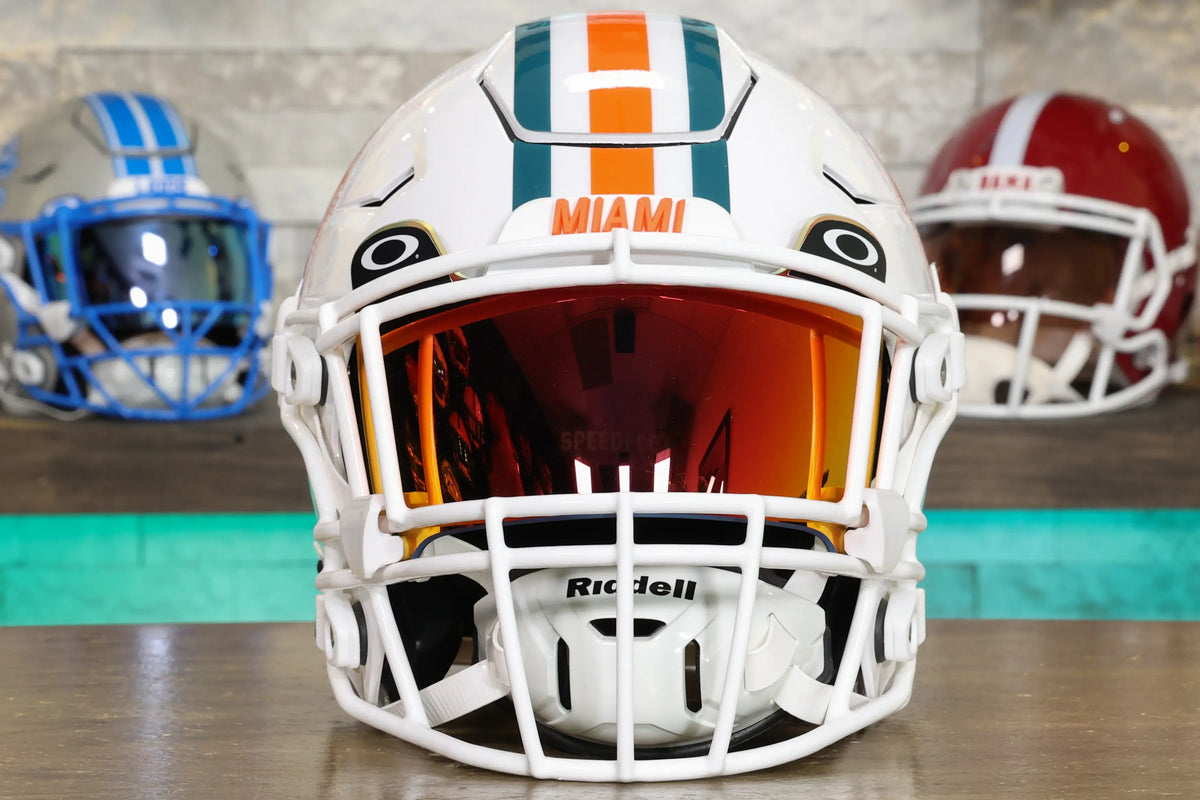 Casco Réplica Miami Dolphins Exhibición Colección Casco Réplica Miami  Dolphins NFL - Modelo Speed 1997-2012 Para Exhibición Casco Colección  Throwback Ventilación, image size:1200x800
