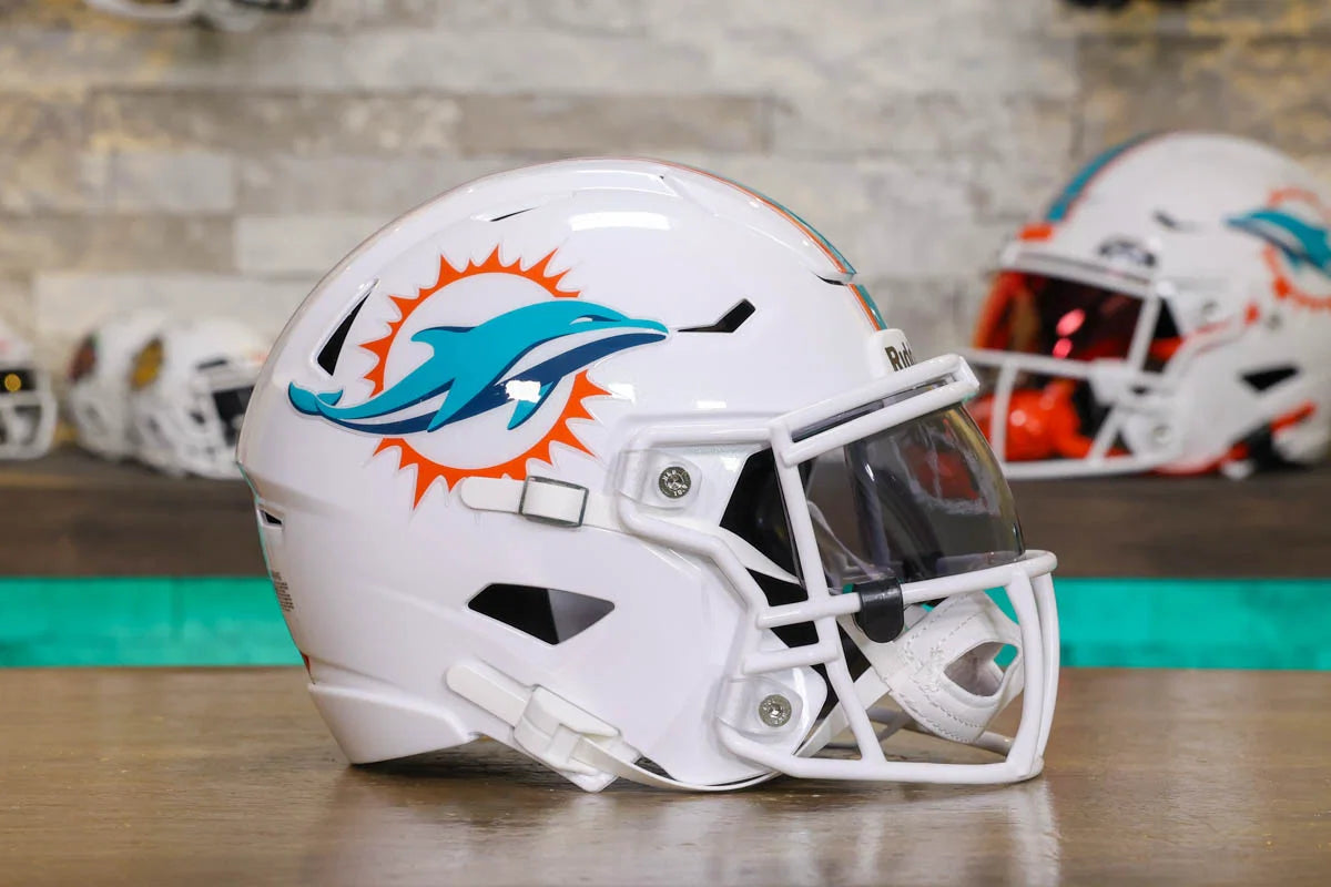 Miami Dolphins Riddell SpeedFlex Mid-Size Helmet