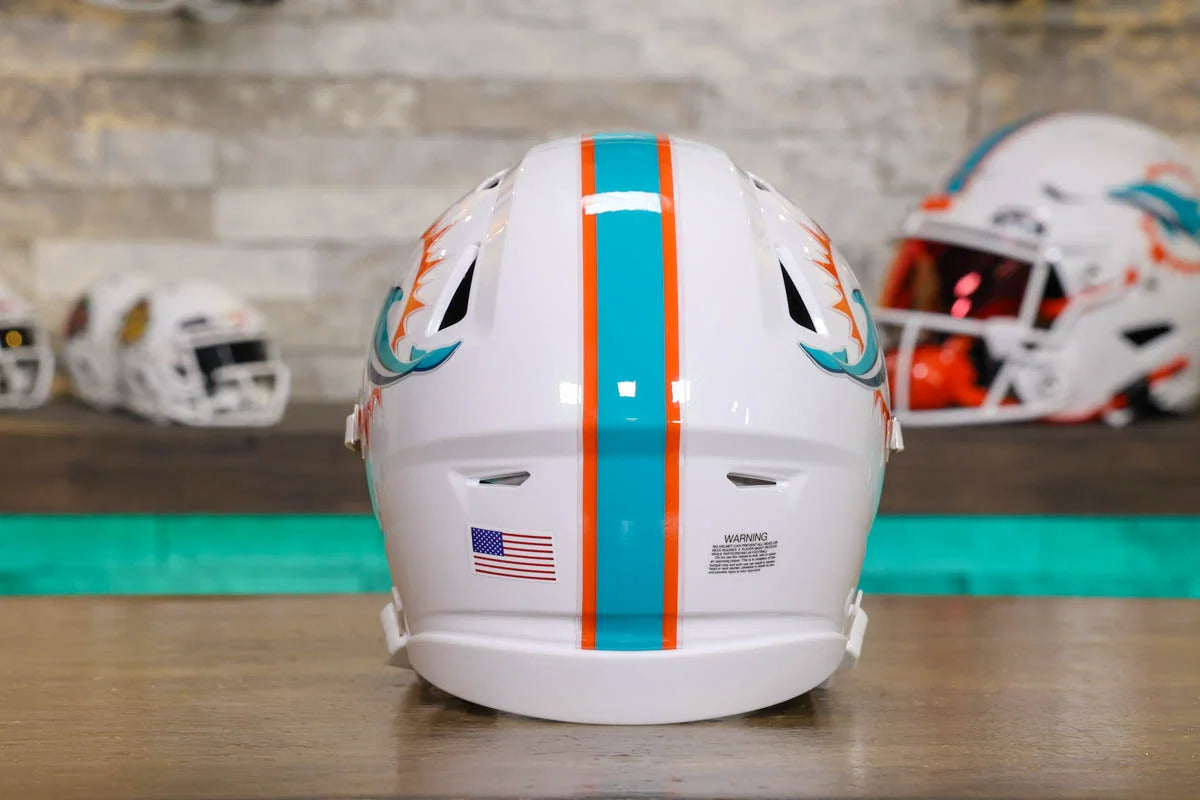 dolphin motorcycle helmet Miami Dolphins Mid-Size SpeedFlex