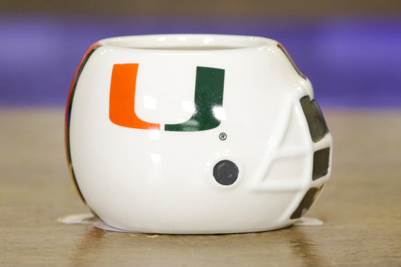 Miami Hurricanes - Ceramic Helmet Caddy