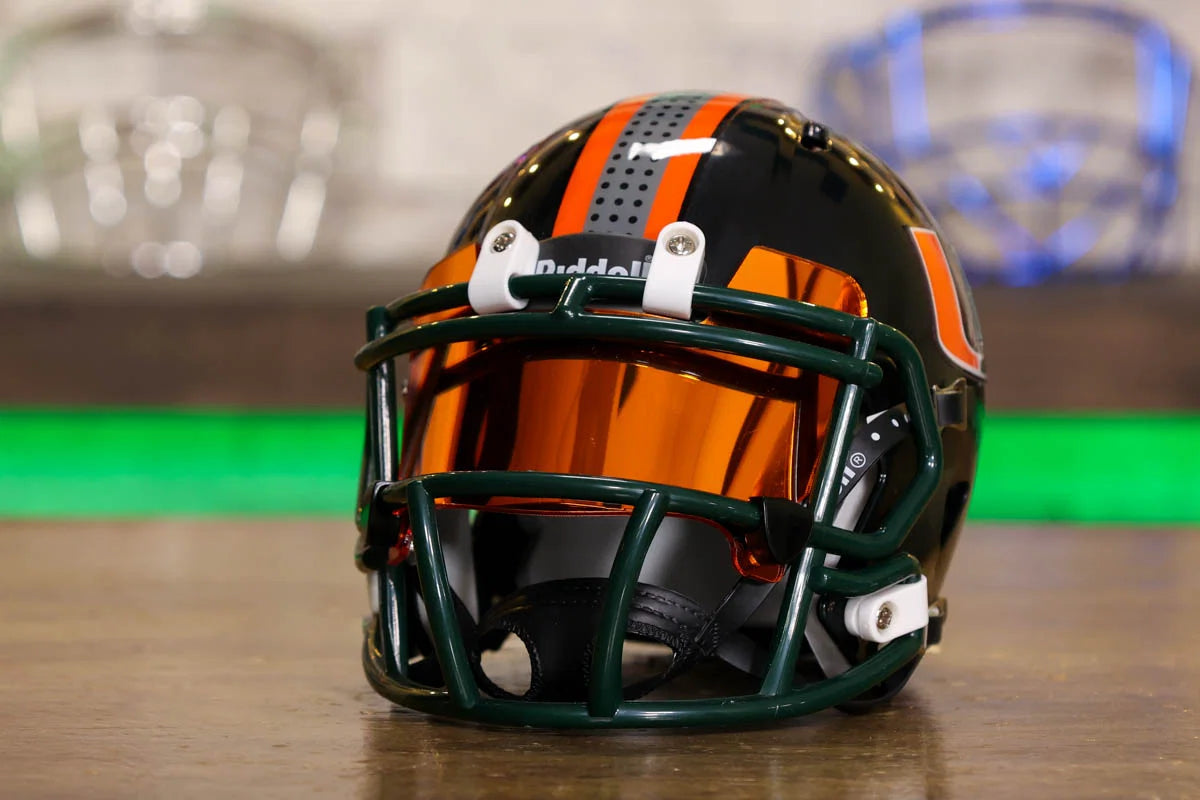miami hurricanes scorpion concept helmet Miami Hurricanes Riddell Speed Mini Helmet