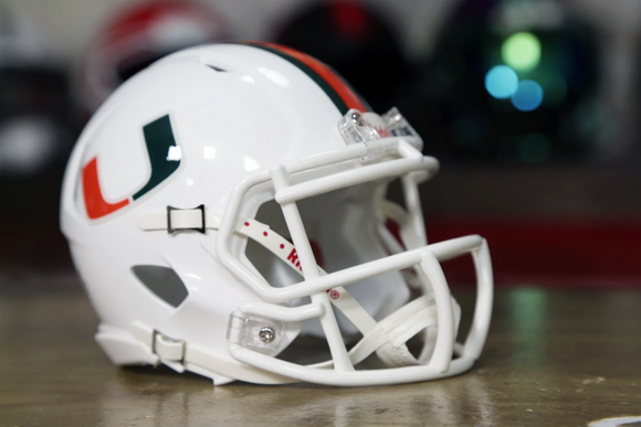 ebay helmet football Riddell Miami Hurricanes Mini Speed Helmet