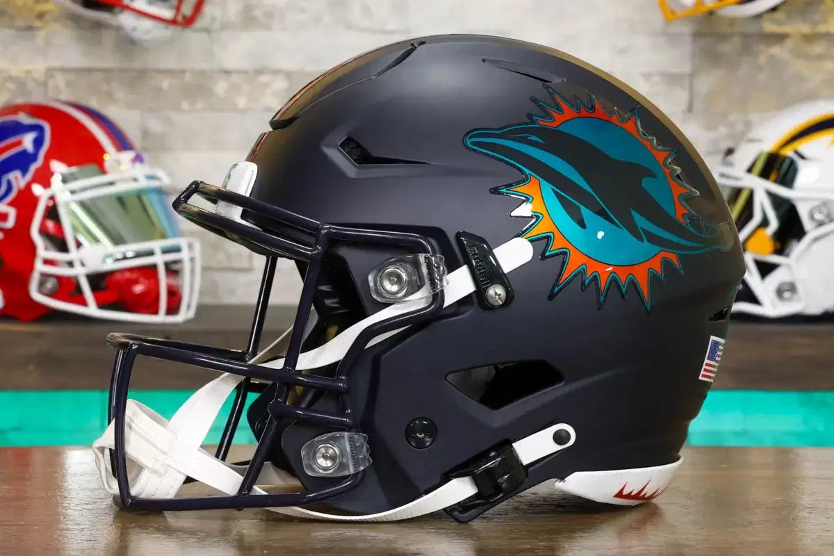 dolphin motorcycle helmet Miami Dolphins Riddell SpeedFlex Helmet