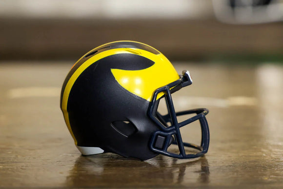 MICHIGAN WOLVERINES NCAA Riddell SPEED Authentic Football Helmet MICHIGAN WOLVERINES NCAA Riddell SPEED Authentic Football Helmet