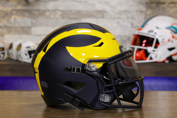 Michigan Wolverines Riddell SpeedFlex Mid-Size Helmet