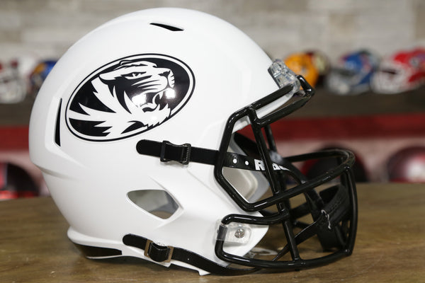 Missouri Tigers White Speed Riddell Full Size Replica Football Helmet