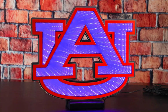 NCAA LED Infinity Logo Light - Auburn Tigers