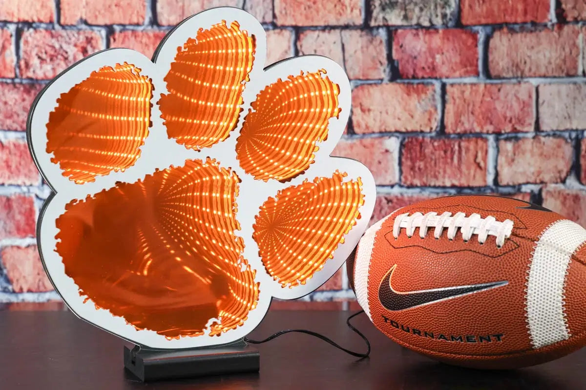 clemson football helmet lamp NCAA LED Infinity Logo Light
