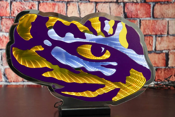 NCAA LED Infinity Logo Light - LSU Tigers